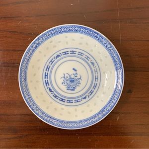 4/$15 One Chinese rice flower saucer